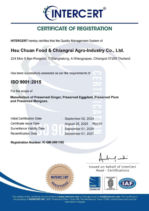 ISO9001 certificate