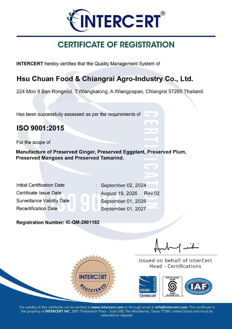 ISO9001 certificate